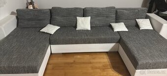 Rozkladacia U-pohovka – veľmi dobrý stav (2 roky používaná)