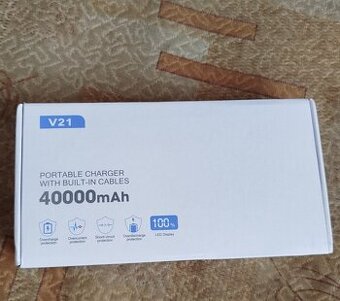 Powerbanka 40 000 mAh s rychlým nabíjením