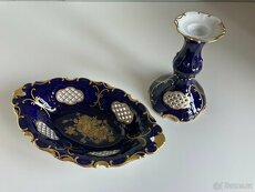 Pirkenhammer mísa a svícen kobalt se zlatem - sada