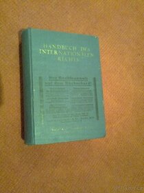 Kniha - Příručka mezinárodního práva Dr. jur.K. - německá ed - 1