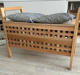 Dřevěná / bambusová úložná lavice - 1