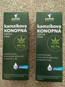 Nová balení Kamzíkova konopná chladivá mast - 200 ml