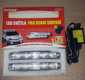 Světla carlamp pro denní svícení DRL-2x5 LED.12/24V.