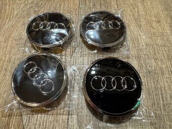 středové pokličky Audi černé sada 4ks