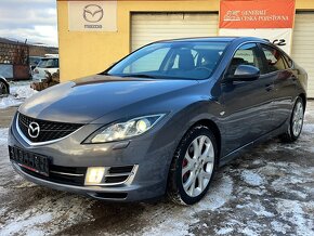 MAZDA 6 2.5 GT,BIXENONY,KŮŽE,ALU18,BOSE,PDC,VÝHŘEV,SERVIS