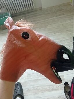 Koňská párty maska z latexu - 1