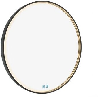 Nimco LED zrcadlo 60 cm černé - dotykové s nastavením jasu a
