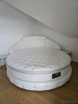 Luxusní kulatá postel – Ø 220 cm matrace | Elegantní design