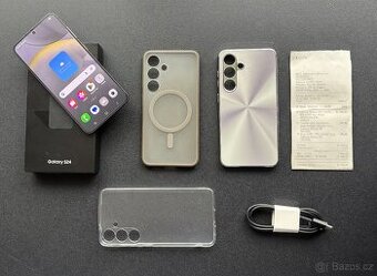 Samsung Galaxy S24 / 8+256 / V záruce do 6/2027.
