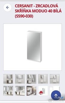ZRCADLOVÁ SKŘÍŇKA CERSANIT 40x80, 2ks, NOVÉ
