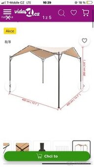 Pergola, altan , přístřešek 4x4,4x3
