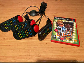Buzz ovladače drátové na PS3 (ovladače jdou i na PS2)