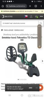 Prodám detektor Teknetics T2