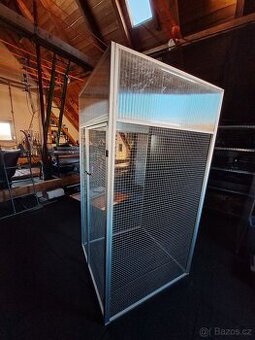 Voliéra - klec z hliníkových profilů - Profi výroba