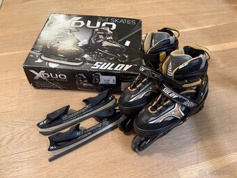 Prodam brusle 2v1 - inline+ledni, ve. 39-42