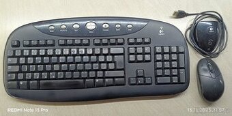 Bezdrátová klávesnice a myš logitech