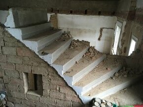 Betonové broušené schody, schodiště