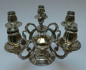 Velkolepý lustr ROBBE & BERKING Old Copenhagen s 5 žárovkami