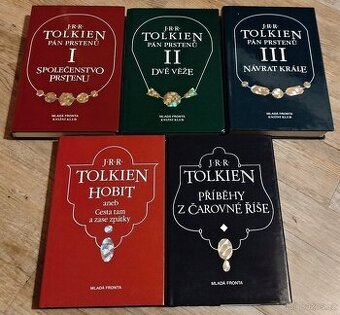 5x J. R. R. Tolkien - PÁN PRSTENŮ + HOBIT + PŘÍBĚHY Z ČAR...