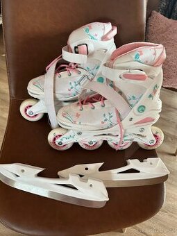 Dívčí brusle na in-line/led