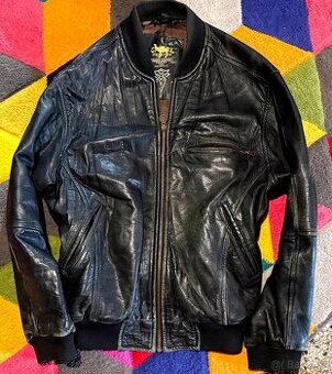 CAMEL PÁNSKÁ KOŽÁRNA-100% LEATHER KOŽENÁ BUNDA XL 52💪🏽🤩