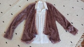 Dámská halenka s cardiganem - vel. 38 - nová