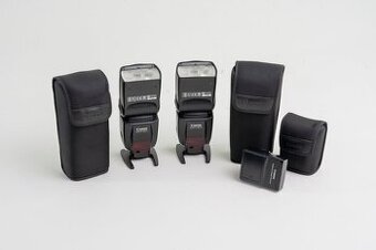 Sada blesků 2xCANON SPEEDLITE 580 EX II + TRANSMITER ST-E2