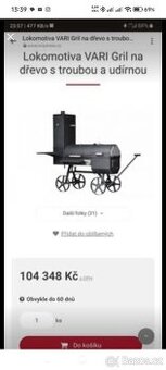 BBQ Lokomotiva VARI Gril na dřevo s troubou a udírnou Rychlé