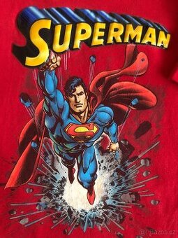 Tričko Superman s plastickým nápisem