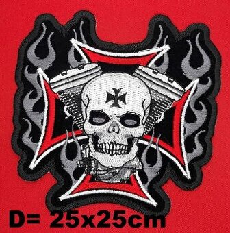 chopper vesta bunda nášivka Skul lebka