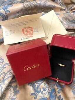 ZLATY PRSTEN CARTIER VEL.55, s certifikatem