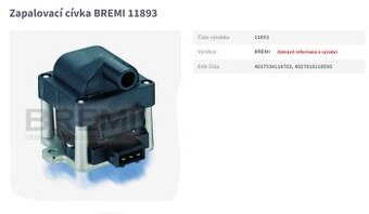 Zapalovací cívka rozdělovače