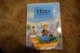 Kniha, knížka pro děti Heidi (děvčátko z hor)