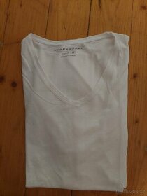 Bílé tričko René Lezard velikost M