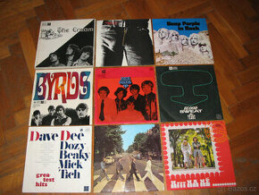 LP vinyly = Rolling Stones, The Rebels a další v seznamu.