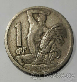 Mince 1 koruna 1923 Československo
