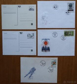 Filatelie ČR – dopisnice, obálky FDC