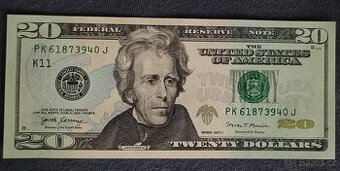 USA - 20 Dolarů bankovka, 2017, UNC