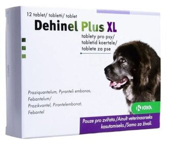 Dehinel Plus XL tablety pro psy 12 ks