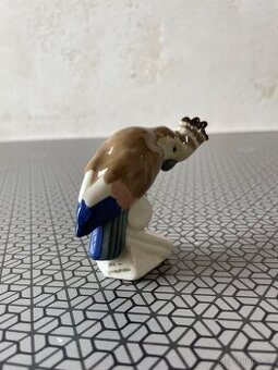 Malá porcelánová soška kakadu - značeno