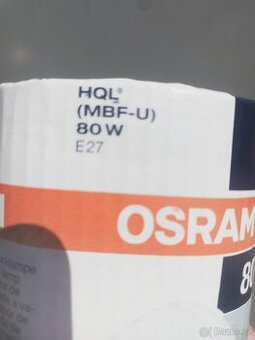 Nová rtuťová výbojka Osram HQL 80W E27 MBF-U.