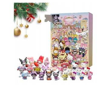 Adventní kalendář pro děti - HELLO KITTY KUROMI. Figurky.
