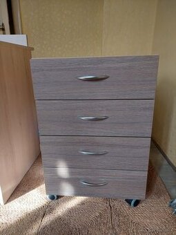 Psací stůl, 2x kontejner, 2x komoda