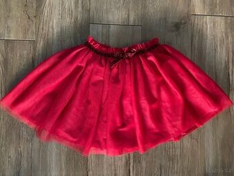 Dívčí červená tylová sukně H&M