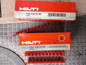 Hilti DX 350,dx 650.Prachové patrony a hřeby