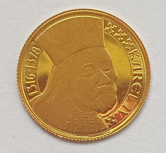 Pamětní medaile Vita Caroli Karel IV. Zlato 999/1000