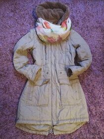 Prodloužená parka ,KABÁTEK,BUNDA PROŠÍVANÁ,RIFOVÉ BUNDY