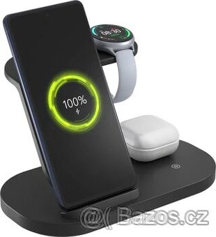 3in1 nabíječka Wireless Charger pro Samsung černá