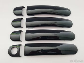 ČIERNE a KARBONOVE kľučky krytky klučiek dveri