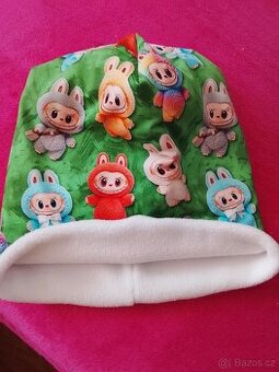 Zimní čepice Labubu s nákrčníkem